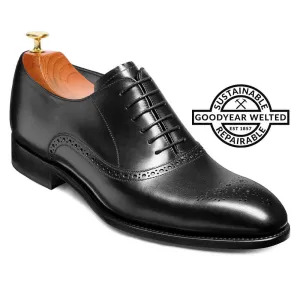 7 CM / 2.76 Inches CMR CHAMARIPA Goodyear Welted Height Enhancing Shoes for Men - Black Oxford Formal Shoes