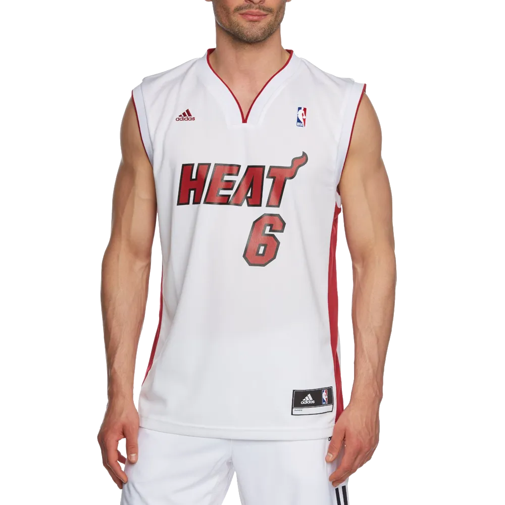 Adidas Men's Miami Heat Lebron James NBA Replica Jersey