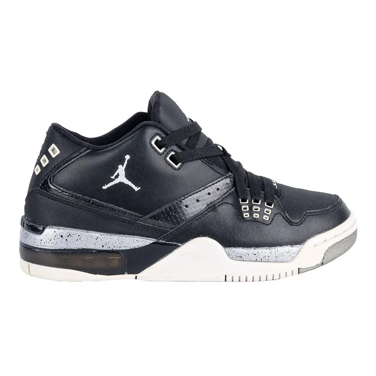 Air Jordan Flight 23 Bg Sneakers Leather Black Colour For Kids