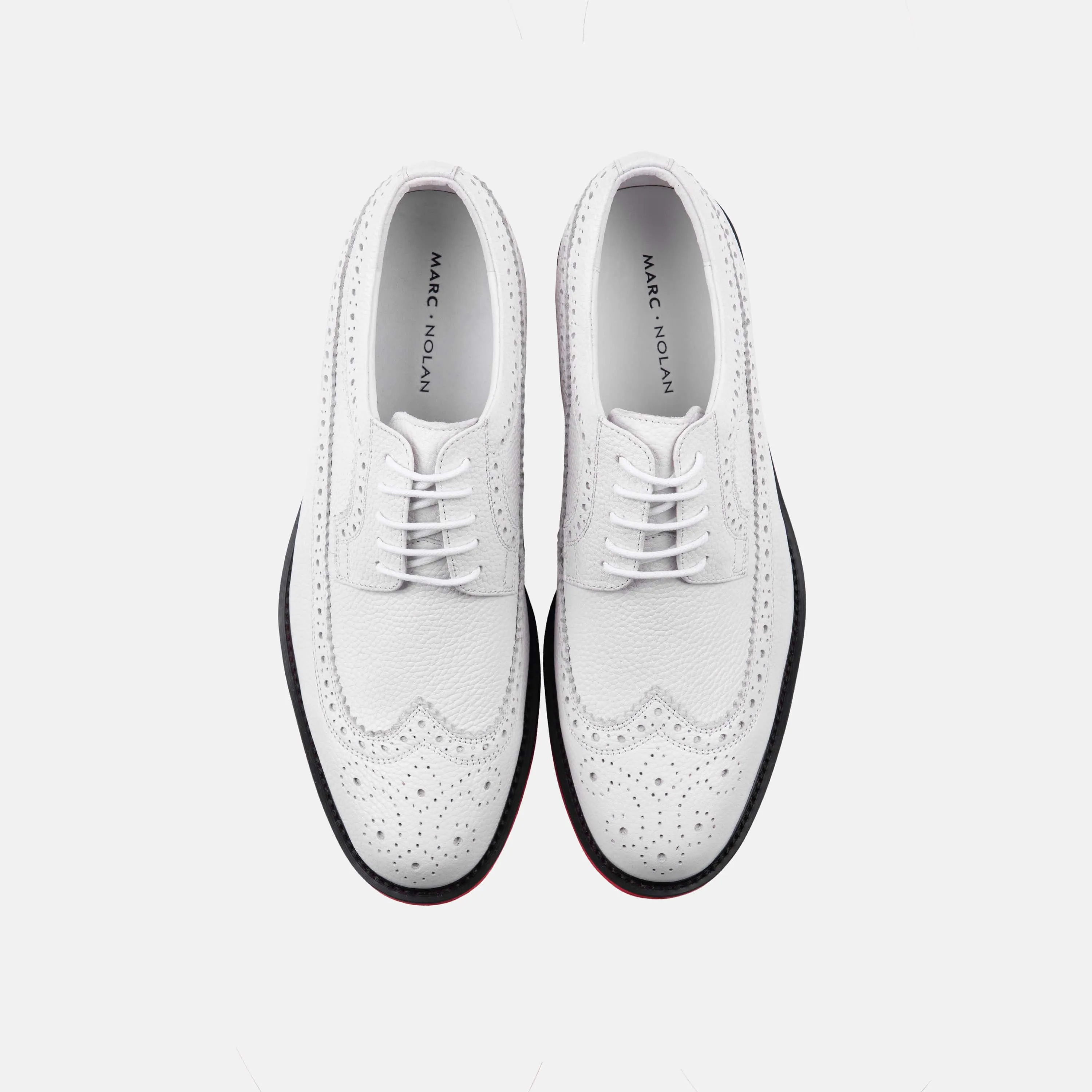 Alexander White Leather Longwing Sneakers