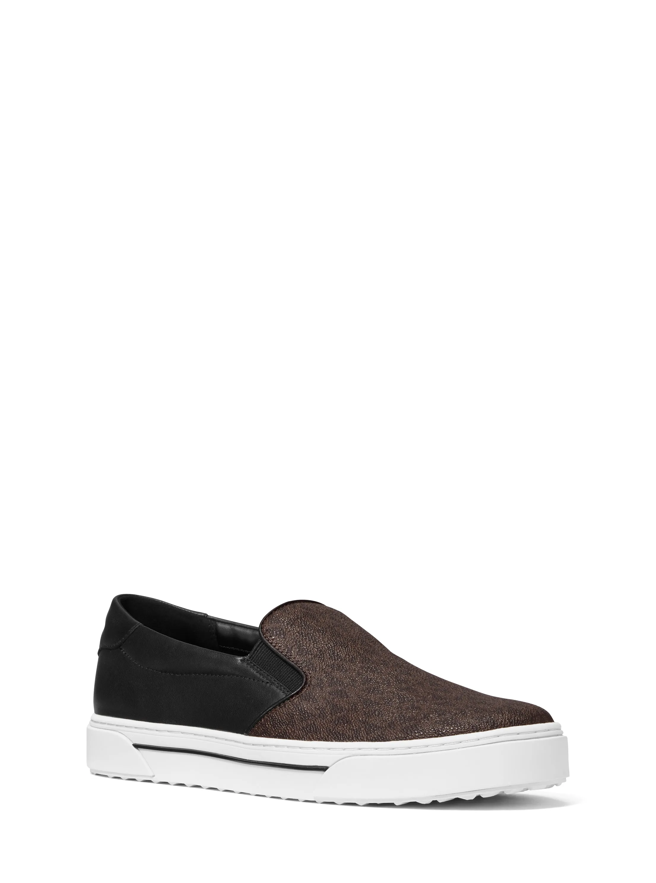 Baxter Logo And Leather Slip-on Sneaker