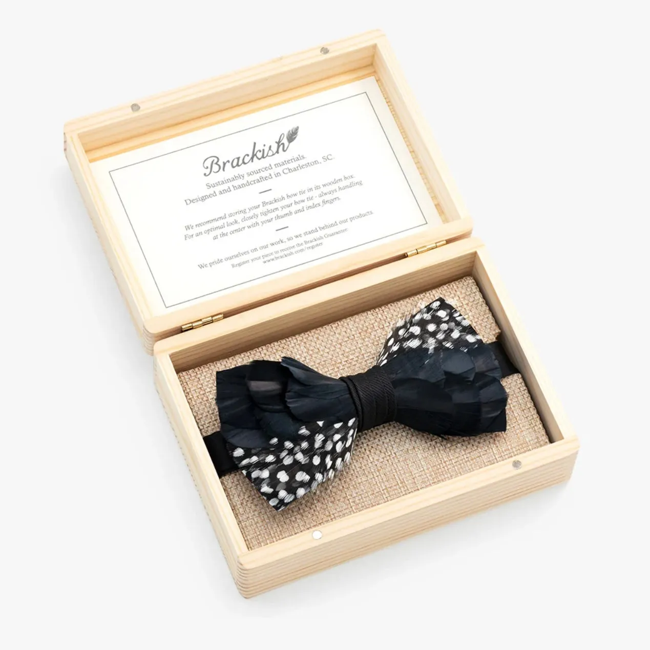 Bisbee Feather Bow Tie by Brackish