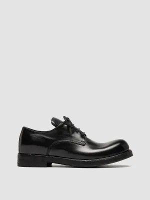 BULLA DD 301 - Black Leather Derby Shoes