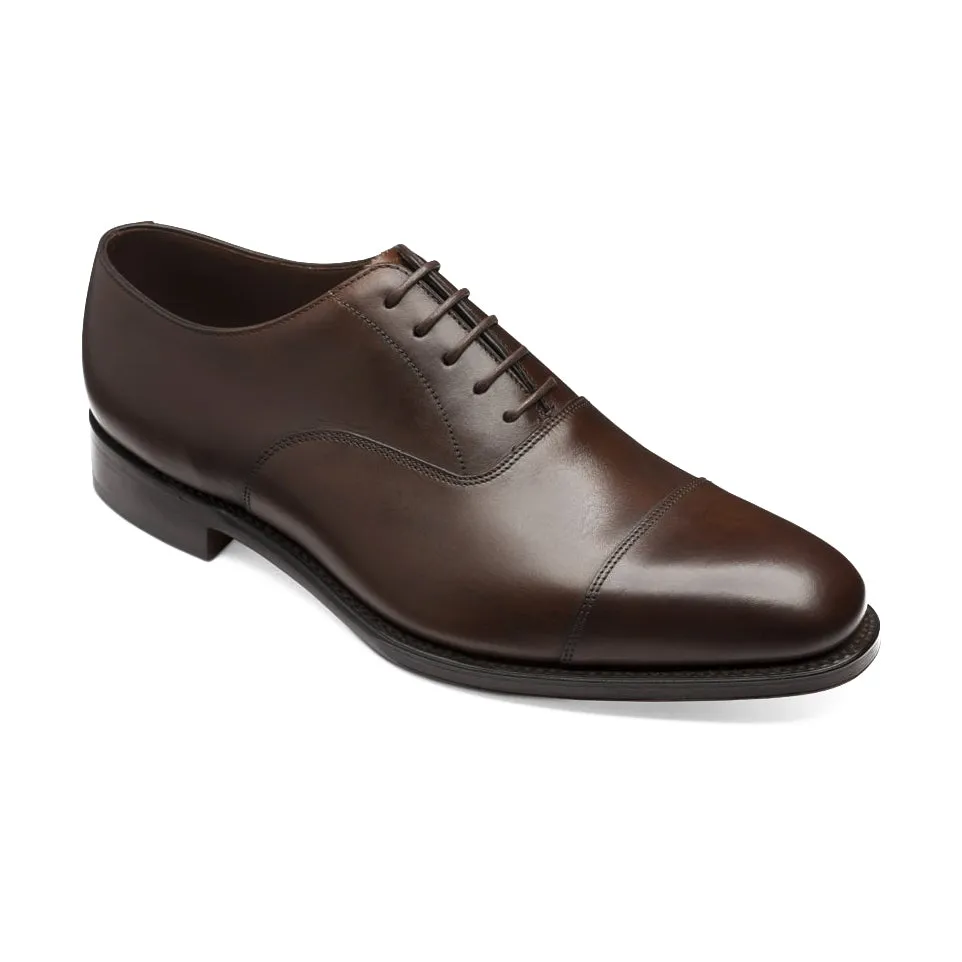 Burnished Brown Aldwych Cap-toe Oxford Shoes