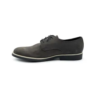 Calvin Klein Faustino Formal Lace Ups Nubuck Leather Grey Colour For Men