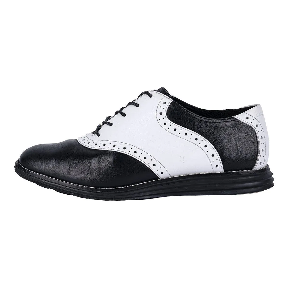 Cole Haan Brogues Oxford Formal Lace Ups Leather White Colour For Men