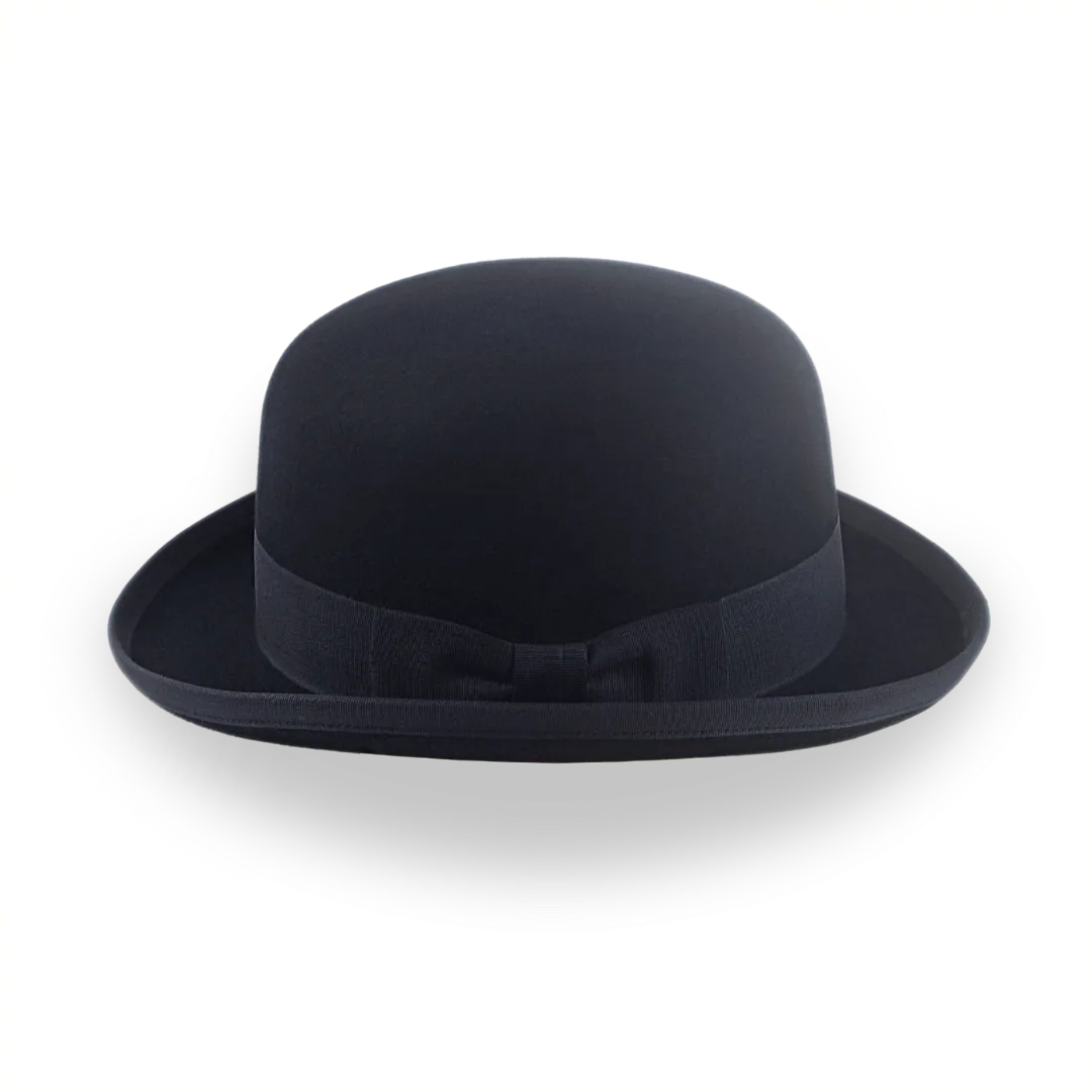 Customizable Black Felt Derby Hat for Men | The Ascot