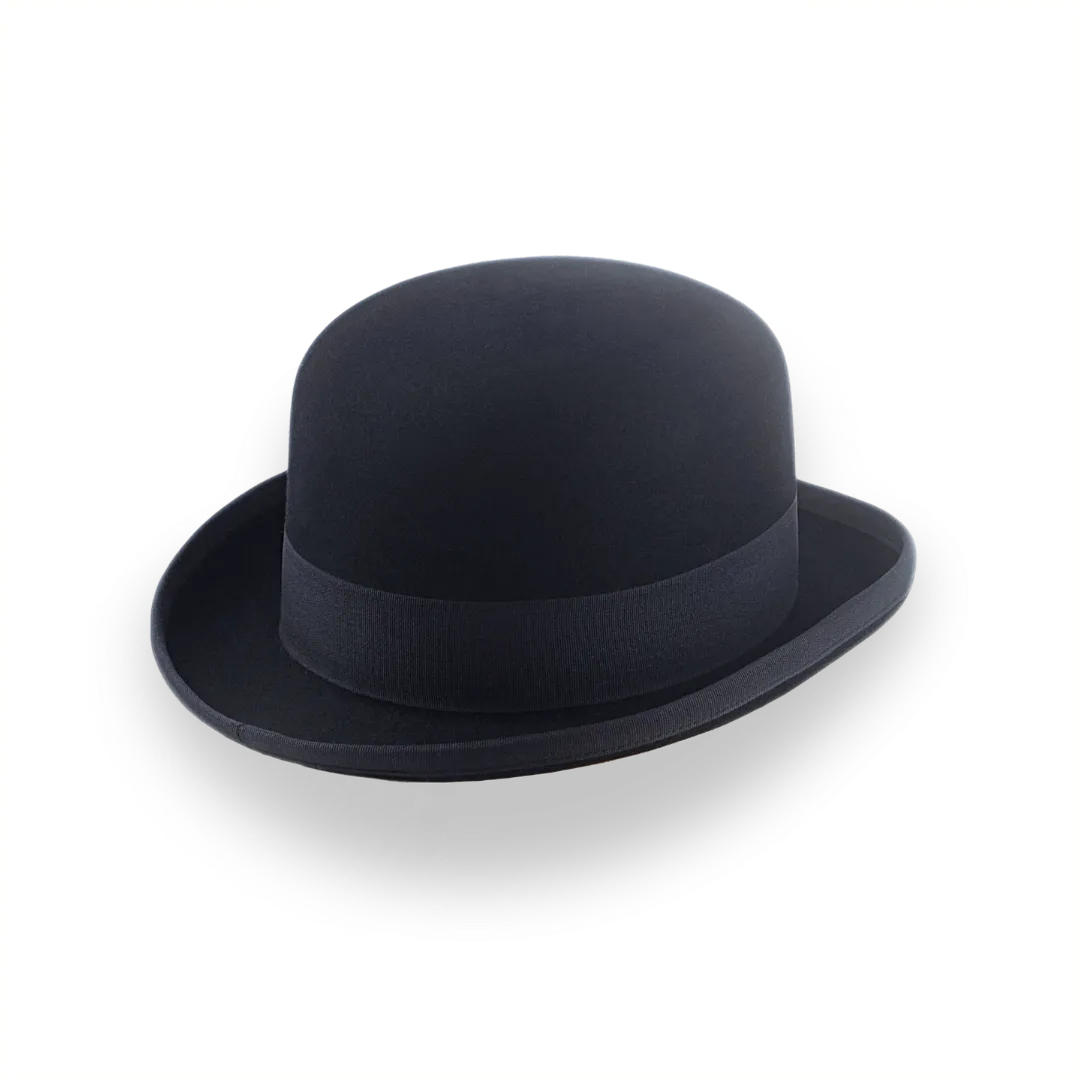 Customizable Black Felt Derby Hat for Men | The Ascot