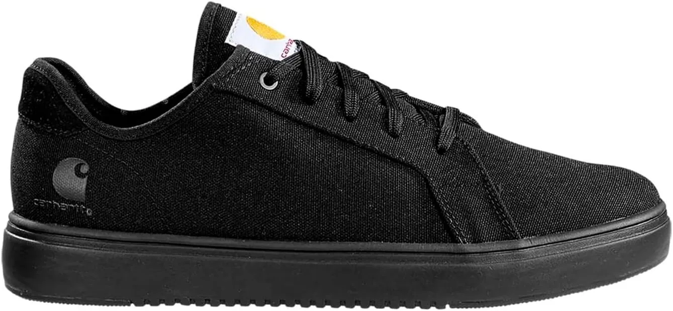 Detroit Low Nano Toe Carhartt Sneakers, Black Canvas