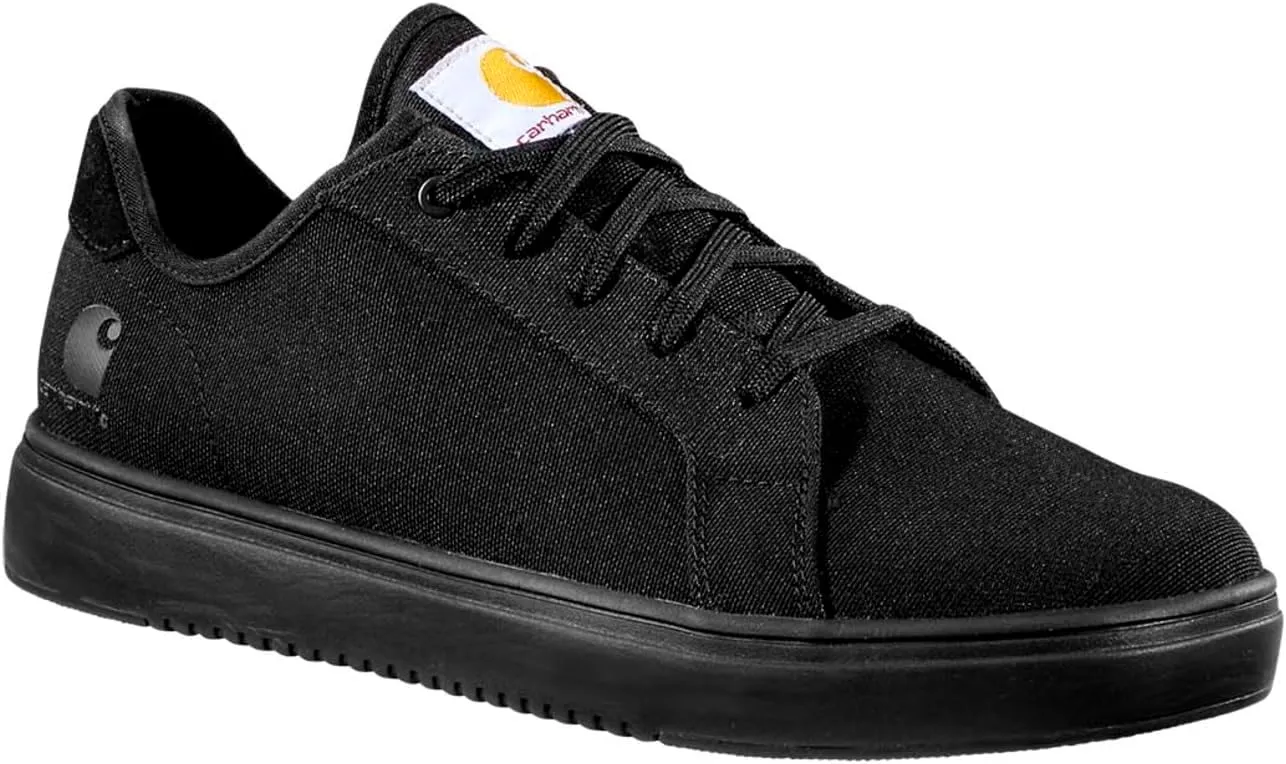 Detroit Low Nano Toe Carhartt Sneakers, Black Canvas