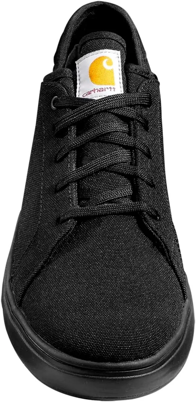 Detroit Low Nano Toe Carhartt Sneakers, Black Canvas