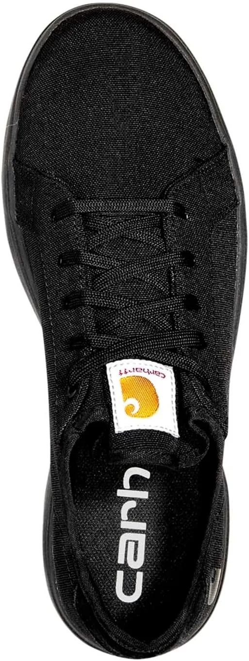 Detroit Low Nano Toe Carhartt Sneakers, Black Canvas