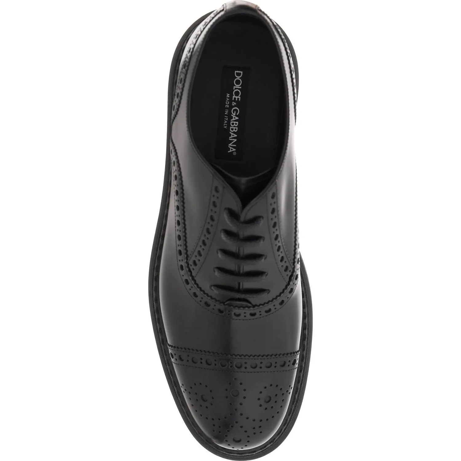 Dolce & Gabbana brushed leather oxford lace-ups