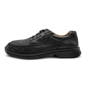 Ecco Formal Lace Ups Leather Black Colour For Men