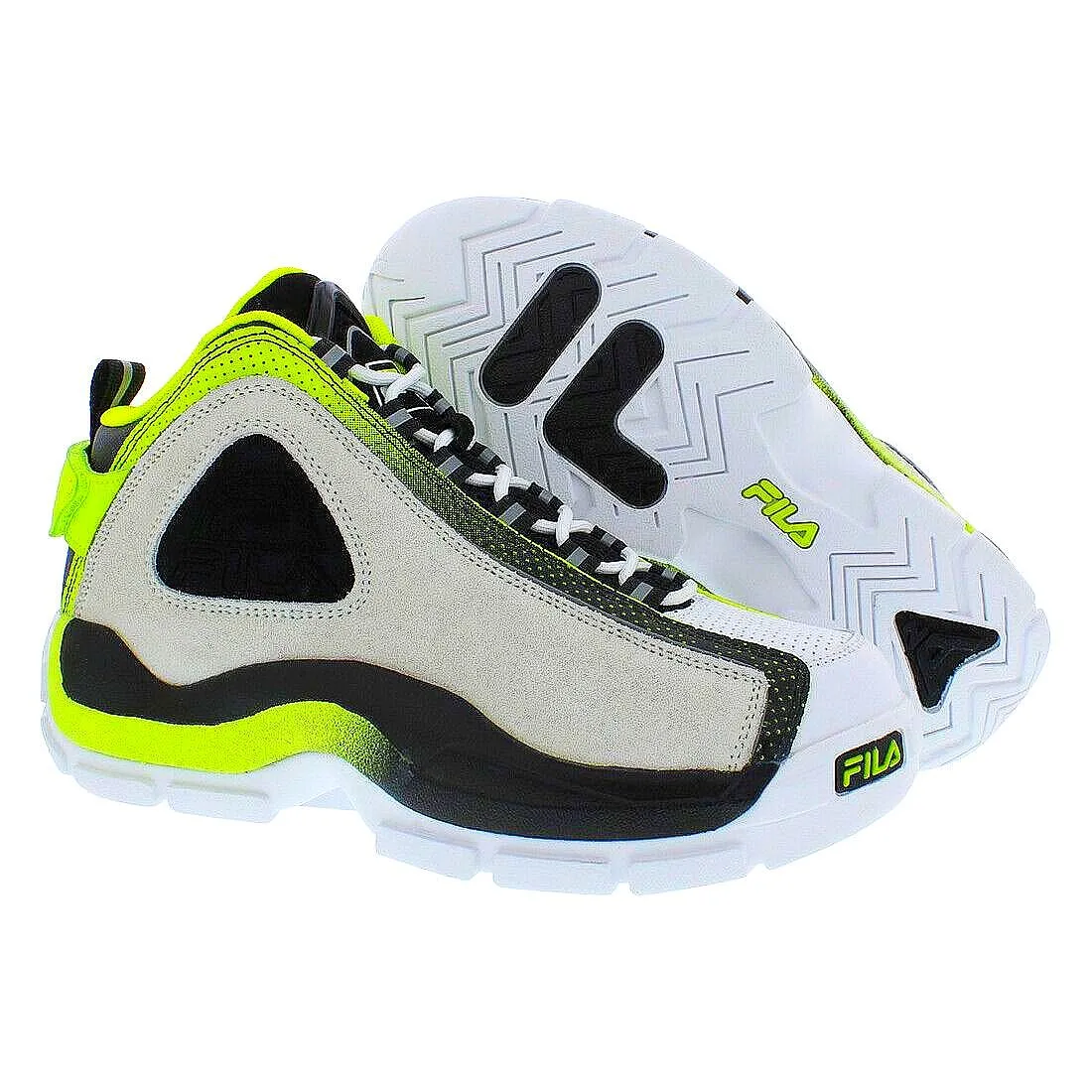 FILA 1BM01887-116 Size 11 Green Black Men's Grant Hill 2 Basketball High-top Shoes