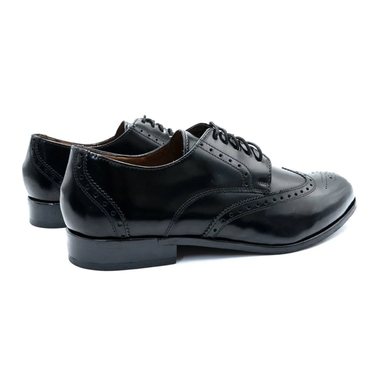 Florsheim Brookside Wingtip Brogues Formal Lace Ups Leather Black Colour For Men