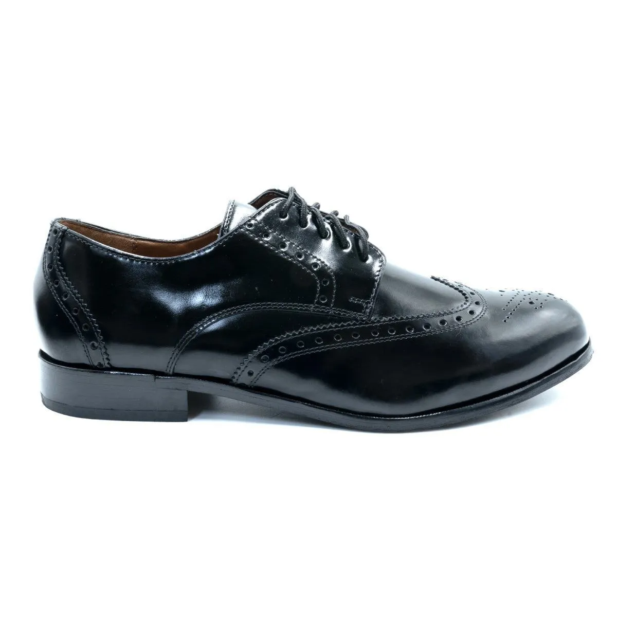 Florsheim Brookside Wingtip Brogues Formal Lace Ups Leather Black Colour For Men