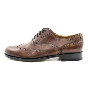 Francesco Da Firenze Brogue Lace Ups Leather Brown Colour For Women