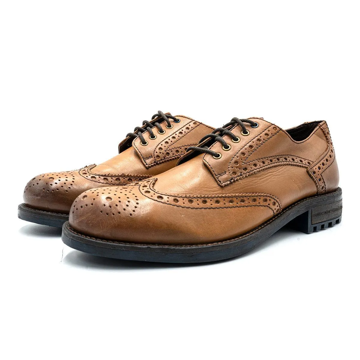 Fronti London Brogues Formal Lace Ups Leather Brown Colour For Men