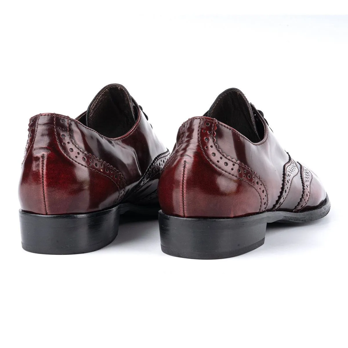 Gabor Brogues Oxford Formal Lace Ups Leather Burgundy Colour For Men