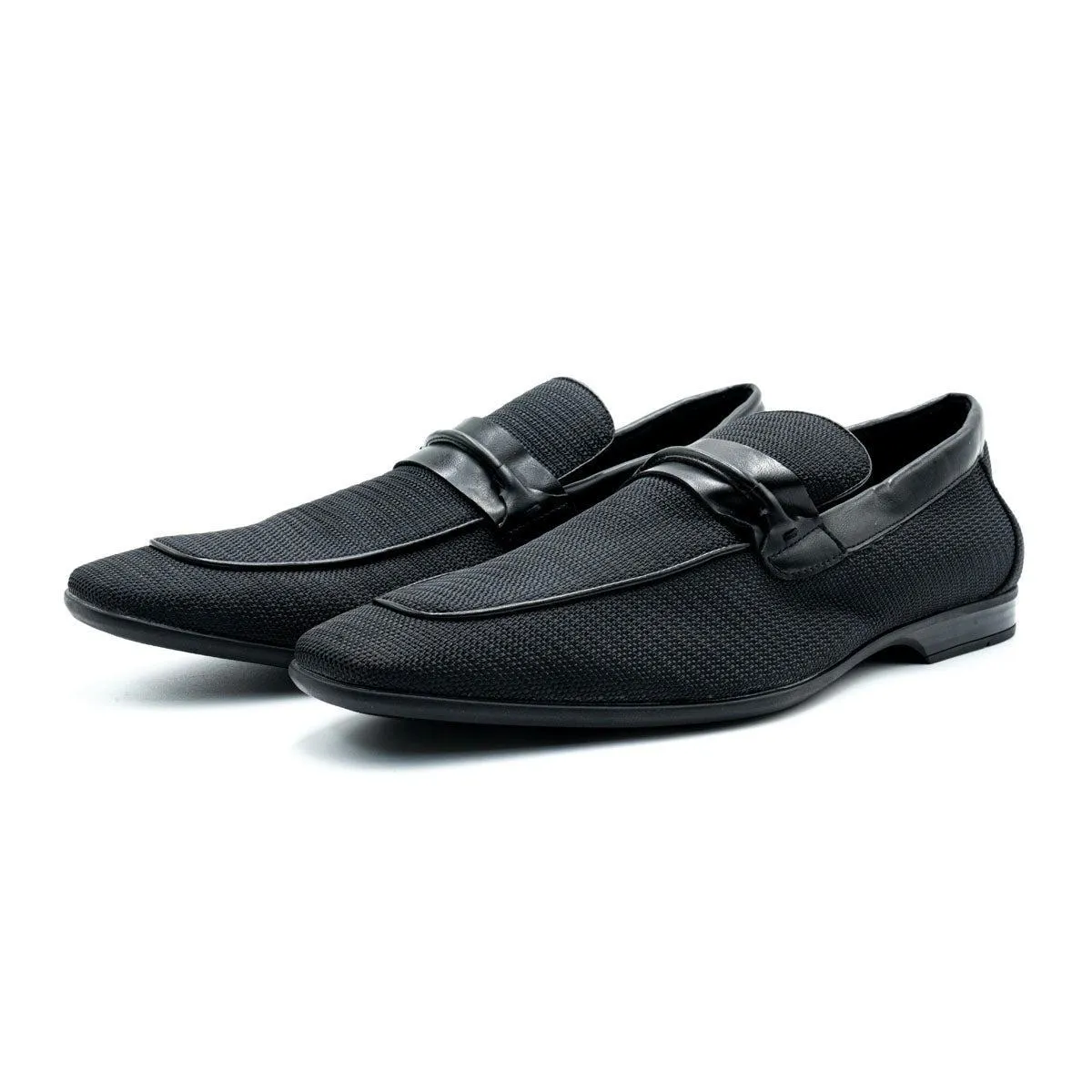 Giorgio Brutini Casual Loafers Fabric Black Colour For Men