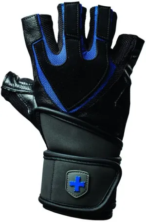 Harbinger Men&#39;s Fitness 125052 Training Wristwrap Black/Blue Gloves