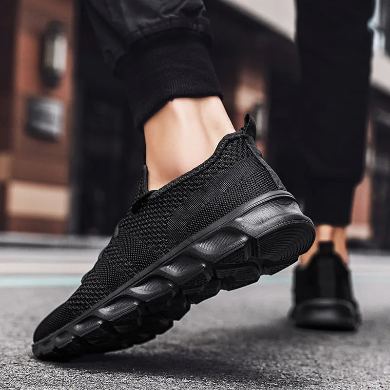 Hnzxzm Men Casual Shoes Men Sneakers Brand Men Shoes Loafers Slip On Male Mesh Flats Big Size Breathable Spring Autumn Summer