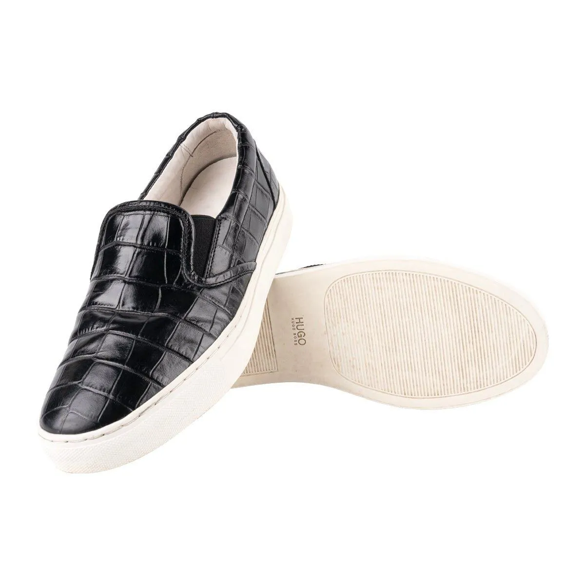 Hugo Boss Casual Loafers Leather Black Colour For Men