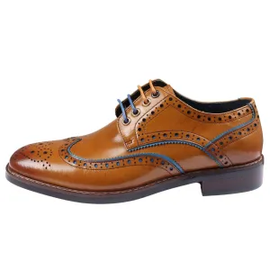 Men's Shoes Leather Brogue Lace Up Formal Dress Shoe