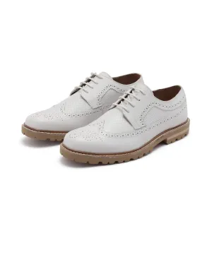 Rare Rabbit Men Brox Ivory Lace-Up Shoes