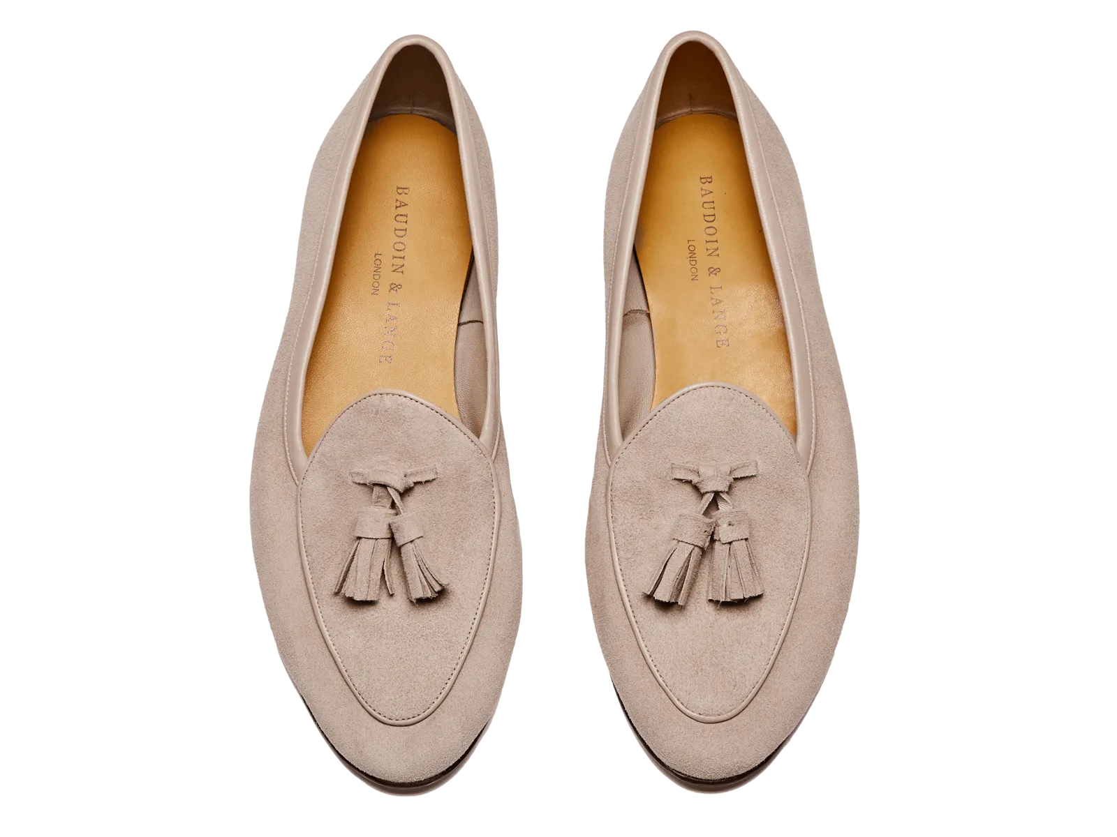 Sagan Classic Tassel Loafers in Albâtre Asteria Suede