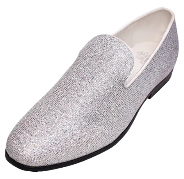 Sliver Grey Men's Luxury Shoes Style Slip-On Loafer Style No : LF8891