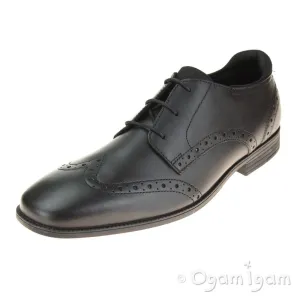 Start-rite Tailor Boys Black School Shoe