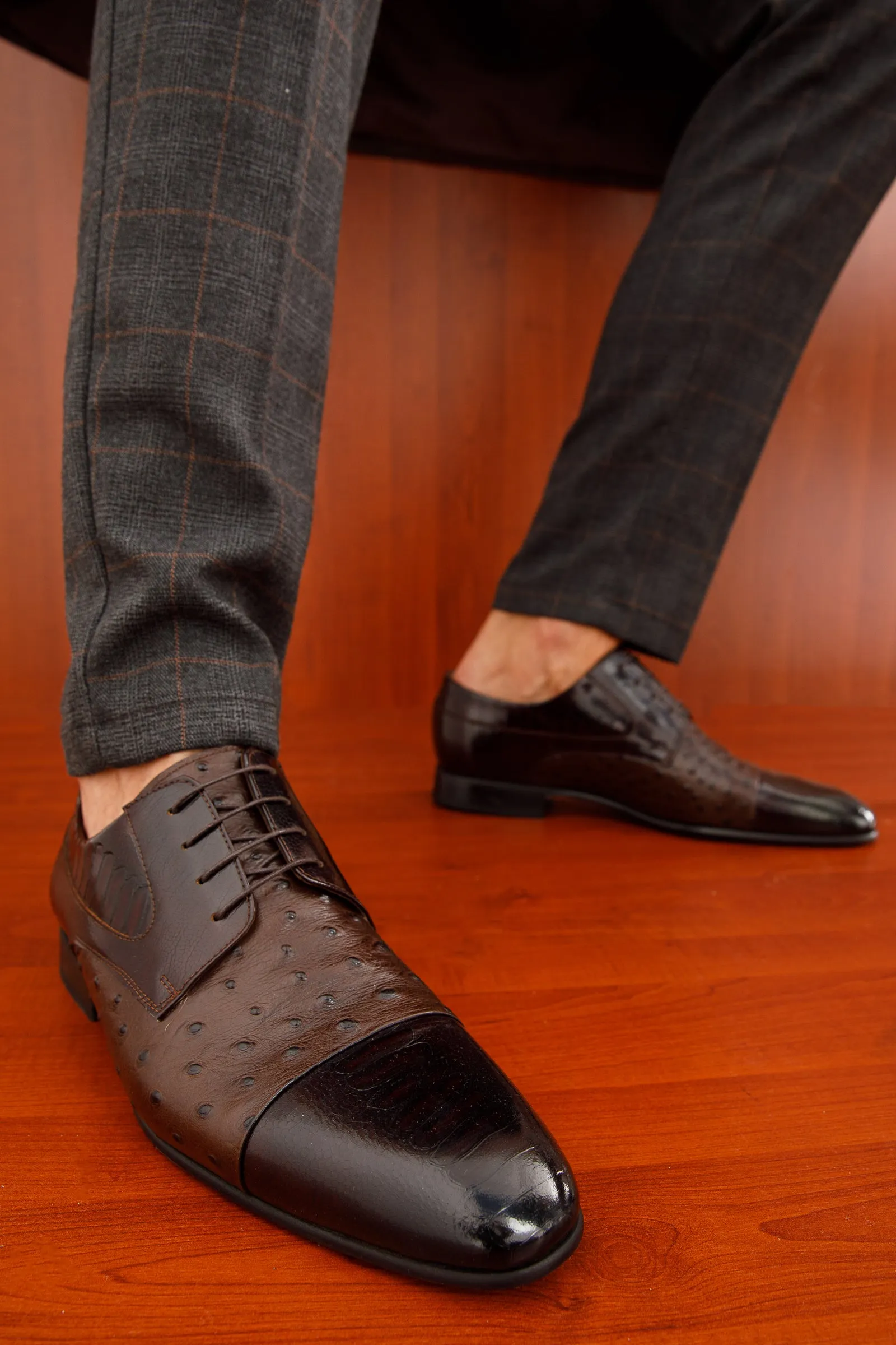 The Monterrey Brown Cap Toe Derby Men Shoe