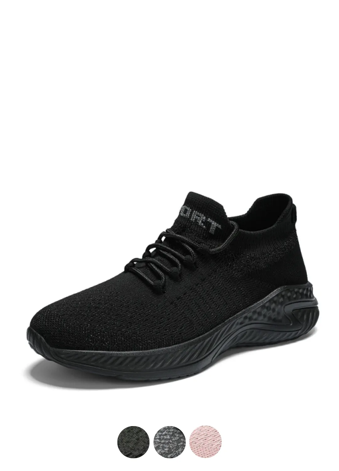 Tim Women's Unisex Running Sneaker Black Breathable