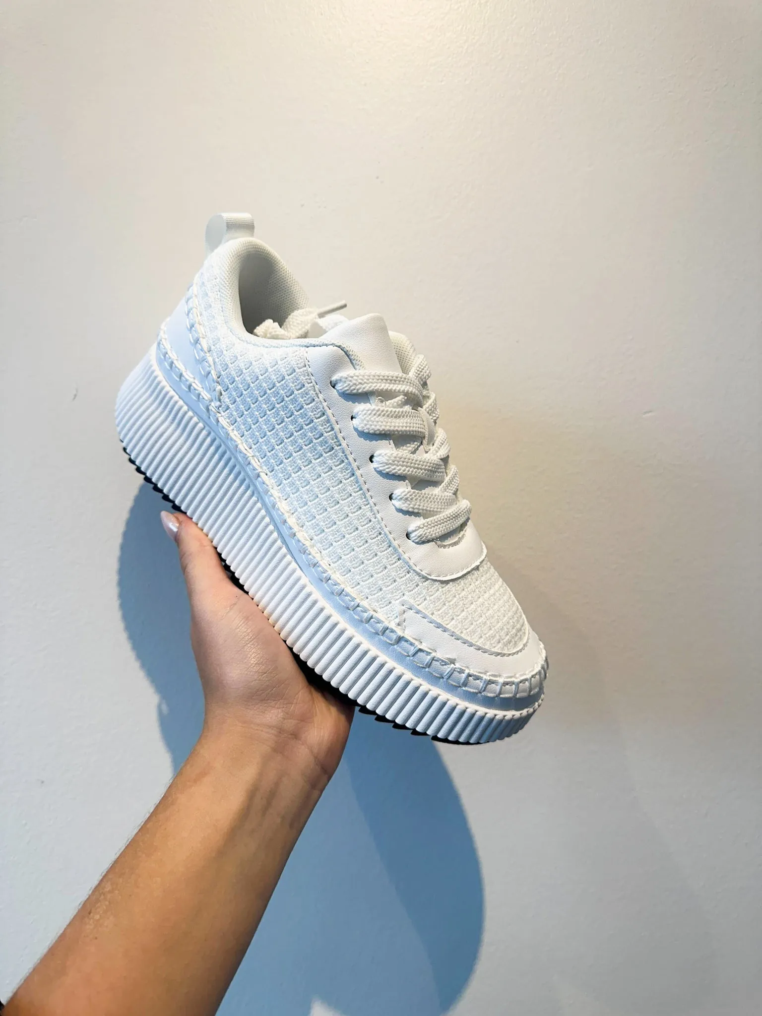 Willow Woven Sneakers - White