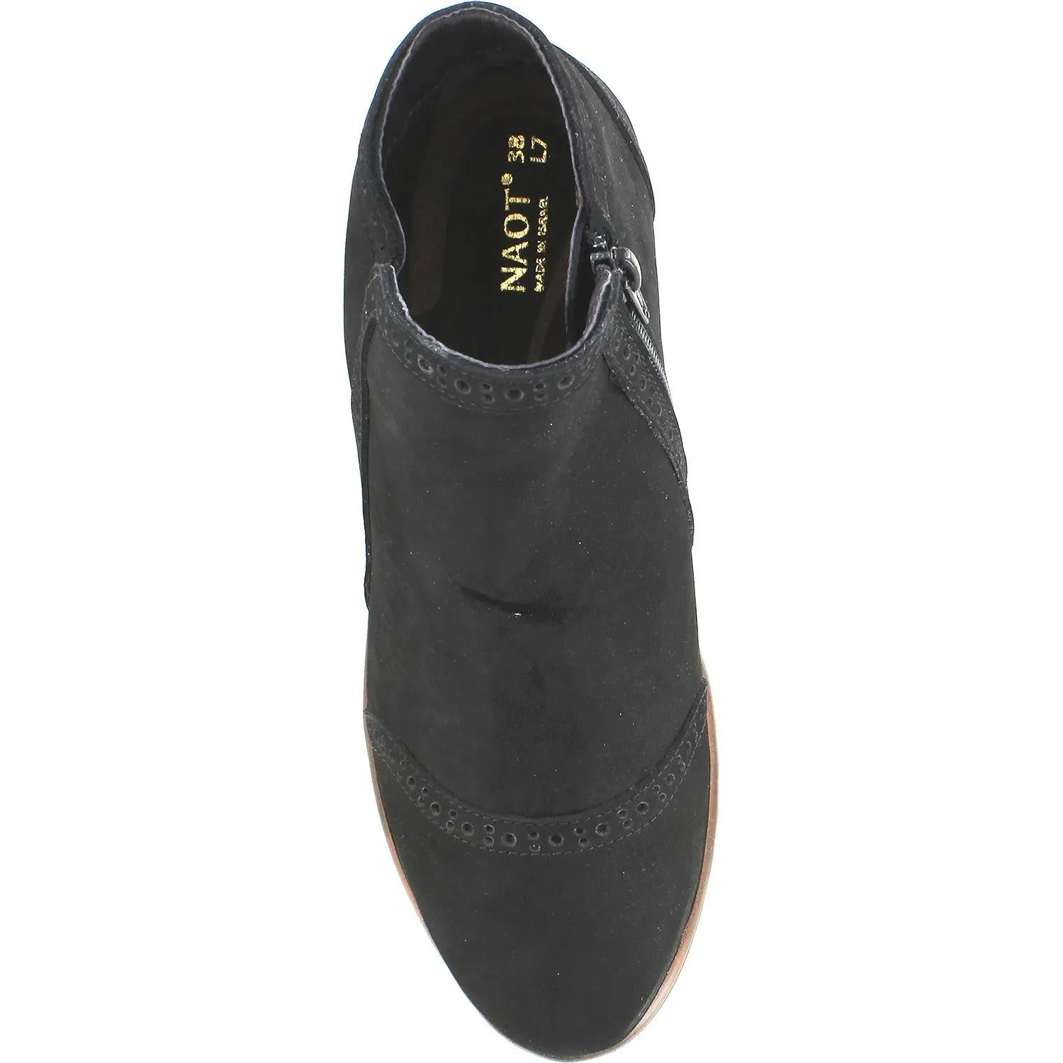 Women's Naot Nefasi Black Velvet Nubuck